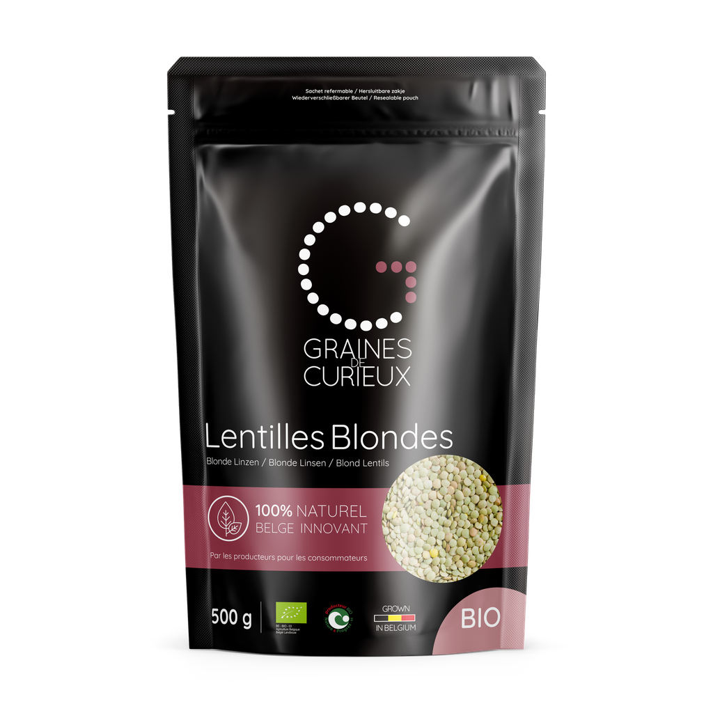 Sachet de 500 g de Lentilles Blondes bio