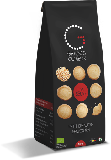 Sachet de 100 g de sablés petit épeautre bio